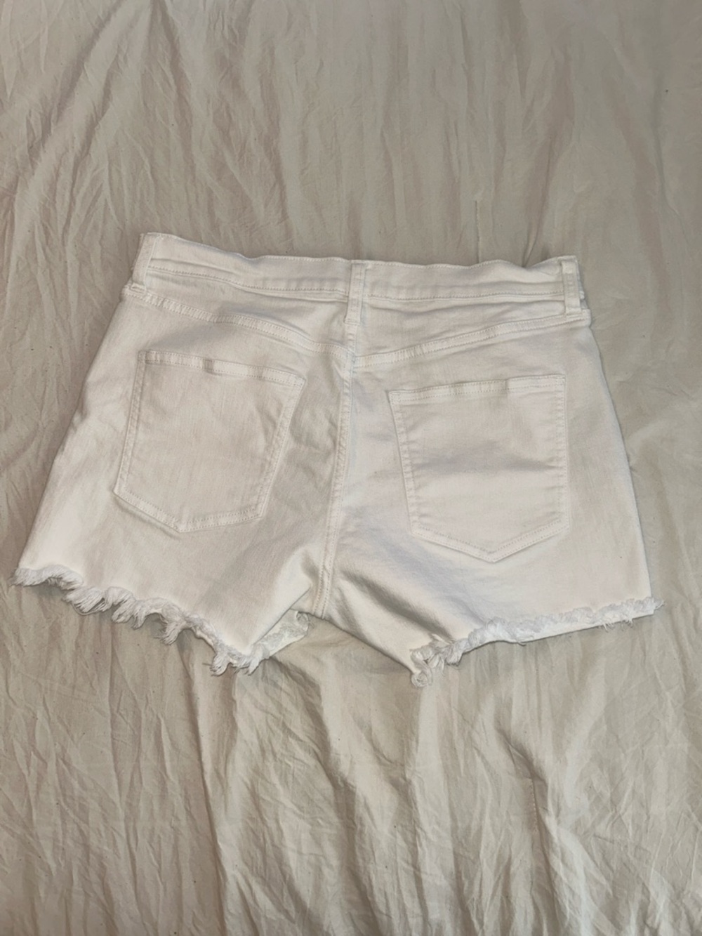 GAP White High-Rise Button-Fly Denim Shorts - Picture 4 of 5